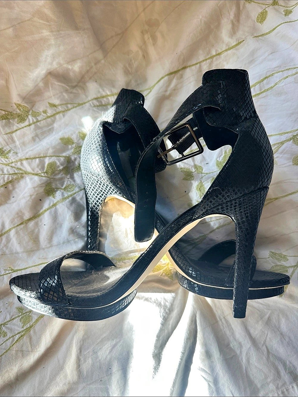 Calvin Klein Black High Heel Sandals